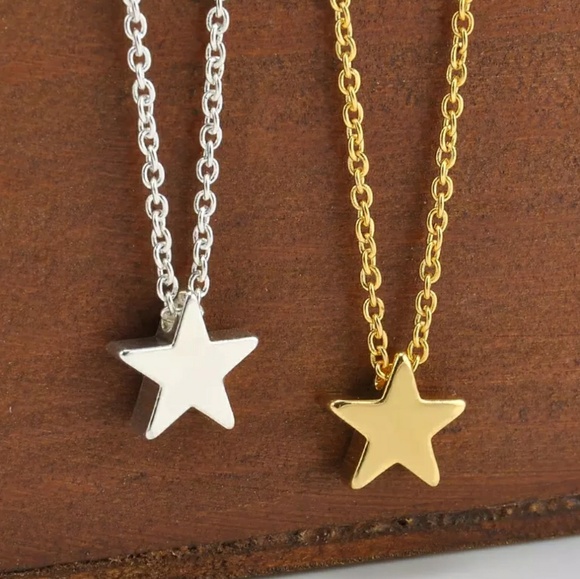 Star Pendant 16.5" 925 Chain Necklace! - Picture 2 of 7